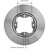 141586 by BENDIX - Disc Brake Rotor - 10.23 in. Outside Diameter