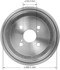 PDR0515 by BENDIX - Brake Drum - Cast Iron, 7.875 Inch Diameter, 4 Lug Holes