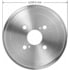Bendix PDR0515 Brake Drum Brake Drum - Cast Iron, 7.875 Inch Diameter, 4 Lug Holes