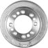 PDR0545 by BENDIX - Brake Drum - Rear, 12.125", Cast Iron, Natural, 8 Lug Holes, 6.5" Bolt Circle