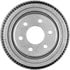 PDR0597 by BENDIX - Brake Drum - Rear, 9", Cast Iron, Natural, 6 Lug Holes, 4.5" Bolt Circle