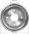 PDR0677 by BENDIX - Brake Drum - Cast Iron, 7.085 Inch Diameter, 4 Lug Holes