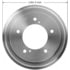 PDR0683 by BENDIX - Brake Drum - Rear, 10", Cast Iron, Natural, 5 Lug Holes, 5.5" Bolt Circle