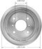 PDR0839 by BENDIX - Brake Drum