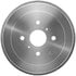 PDR0821 by BENDIX - Brake Drum - Rear, 7.874", Cast Iron, Natural, 4 Lug Holes, 100mm Bolt Circle