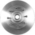 Bendix PRT1197 Disc Brake Rotor and Hub Assembly Disc Brake Rotor - Iron, 12.78 Inch, 1.185 Inch Thick, Vented, Smooth