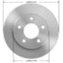 PRT1263 by BENDIX - Disc Brake Rotor - Hydraulic, Flat, 6 Bolt Holes, 6.50" Bolt Circle, 12.80" O.D.