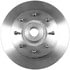 PRT1924 by BENDIX - Disc Brake Rotor and Hub Assembly - Global, Iron, Natural, Vented, 12.82" O.D.