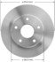 PRT5182 by BENDIX - Disc Brake Rotor - Hydraulic, Flat, 6 Bolt Holes, 6.50" Bolt Circle, 12.80" O.D.
