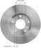 PRT1908FC by BENDIX - Disc Brake Rotor - 10.93 In OD, 0.435 In Thickness, Iron, Smooth