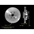 Bendix PRT5519 Disc Brake Rotor and Hub Assembly Disc Brake Rotor and Hub Assembly - Global, Iron, Natural, Vented, 12.99"