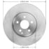 PRT6003 by BENDIX - Disc Brake Rotor - Fits 2013-2014 Mercedes C300