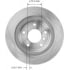 PRT6043 by BENDIX - Disc Brake Rotor - Iron, 11.81 Inch Diameter, 0.787 Inch Thick, Vented, Smooth