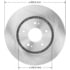 Bendix PRT6068 Disc Brake Rotor Rotor