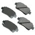 ACT822 by AKEBONO - ProACT Ultra Premium Ceramic Disc Brake Pad Kit
