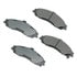 ASP731 by AKEBONO - Performance Ultra Premium Ceramic Disc Brake Pad Kit