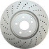 SP36105 by ATE BRAKE PRODUCTS - ATE Coated Single Pack Front  Disc Brake Rotor SP36105 for Mercedes Benz