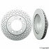 SP24176 by ATE BRAKE PRODUCTS - ATE Coated Single Pack Rear Disc Brake Rotor SP24176 for Porsche