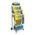 RAC100 by ANCO - Windshield Wiper Blade Merchandiser - Mobile Display, 35 Hooks, 3 Tiers, Bottom Rack