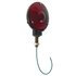 56052 by GROTE - 4in. Die-Cast Single-Face Light, Single Contact, Black Finish, Red