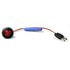 Grote 493523 Side Marker Light ECE R7 w/ Grommet - Red