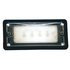 61890-3 by GROTE - LED WhiteLight™ Recessed-Mount Dome Lamp, Courtesy, Rectangular, Blue/White, 6 Diodes, 10 to 32-Volt, 150 Lumens, Black