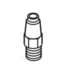 Fuller 5554902 Male Elbow Fitting Male Elbow Fitting - 1/16"X5/32" For FRO's
