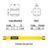 Haldex SA65402 Suspension Shock Absorber Suspension Shock Absorber - 15" Compressed Length, 23-1/2" Extended Length