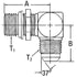 2062-8-10S by AEROQUIP - Adapter - Adaptor MB x MJ 90 ELB