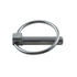 Redneck Trailer LP38 Multi-Purpose Pin Linchpin - 3/8" x 1-3/4" Shank, Zinc-Plated Steel, Self-Locking Ring
