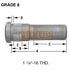 Euclid E-10224-L Euclid Wheel End Hardware - Wheel Stud, Single End, LH