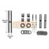 E-6454B by EUCLID - Steering King Pin Kit - with Bronze Ream Bushing