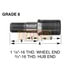 Euclid E-3728-R Euclid Wheel End Hardware - Wheel Stud, Double End, RH