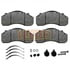 Euclid EMD1203AF Disc Brake Pad Set Heavy Duty Pads