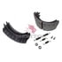 XKEG4709E1 by MERITOR - Drum Brake Shoe Kit - 7.00" Width, Black Dip Coating, for 16.50" Brake Diameter