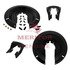 KIT STN    JE by MERITOR - Hydraulic Brake Dust Shield - 16.50 in. Brake Diameter, 7.00 in. Shoe Width, 4 Mounting Holes