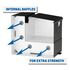 TT-100HH-CB-B by UWS - Gloss Black Hammerhead-Style 100-Gallon Aluminum Combo Transfer Tank