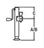 195356 by REDNECK TRAILER - Bulldog 5K Sidewind Square Pipe Mount Swivel Jack 15in Lift