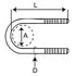 APUBR-8 by REDNECK TRAILER - U-Bolt Kit, 1/2 x 3 x 7