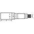 Redneck Trailer AS6000F Axle Spindle 6K Agricultural Spindle w/2.75X8.25 Round Stub & Hardware