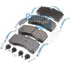 K129276BXW by BENDIX - ADB22X Brake Pad Kit