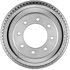 PDR0657 by BENDIX - Brake Drum - Rear, 13", Cast Iron, Natural, 8 Lug Holes, 6.5" Bolt Circle
