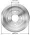 PDR0841 by BENDIX - Brake Drum - Cast Iron, 7.87 Inch Diameter, 4 Lug Holes