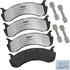 MKD786AFM by BENDIX - FLEET METLOK Disc Brake Pad Set