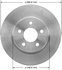 PRT1379 by BENDIX - Disc Brake Rotor - Iron, 10.25 Inch Diameter, 0.945 Inch Thickness, Vented, Smooth