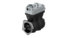 4127040080 by WABCO - Air Compressor - Twin-Cylinder, Flange Mounted