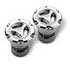 95070 by WARN - 3 Piece Design 35 Spline 6 Bolt Chrome Finish Set Of 2