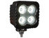 1492198 by BUYERS PRODUCTS - Flood Light - 4 inches, Square, LED, Heated, Ultra Bright