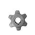 1410250 by BUYERS PRODUCTS - Chainwheel Sprocket - 6-Tooth, Chute Side Drive