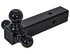 1802250 by BUYERS PRODUCTS - Trailer Hitch - 2-1/2in. Receiver, Tri-Ball Hitch, with Black Towing Balls